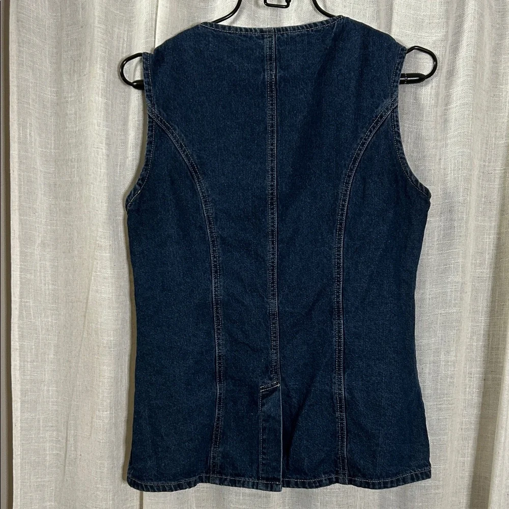 Commense Blue Denim Vest - Picture 4 of 13